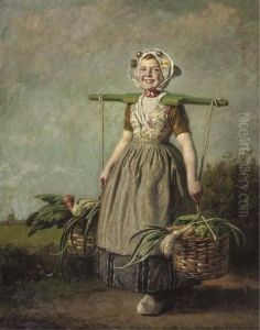 A Cheerful Dutch Girl by Hermann Knopf