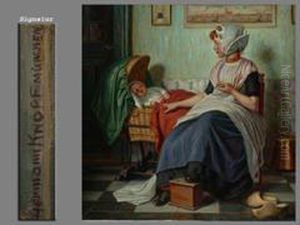 Mutter Mit Schlafendem Kind Mutter Mit Schlafendem Kind