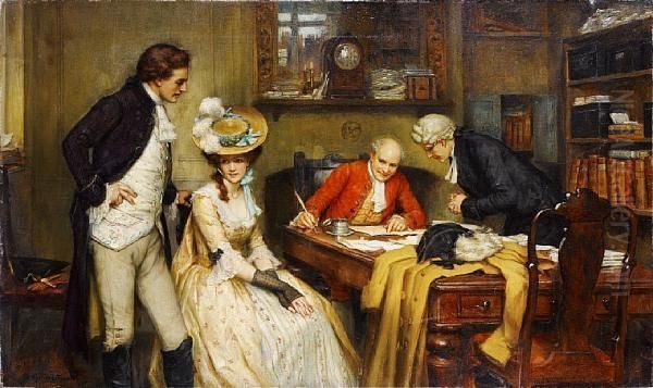 Signing The Marriage Contract - view 1