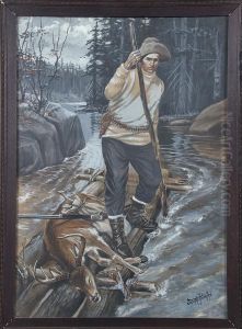 Illustration: With My Prize by Joseph Edward Knowles Sr.