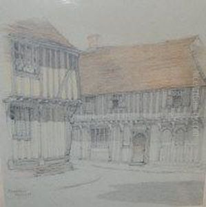 Fry - View Of Lavenham by Joseph Edward Knowles Sr.