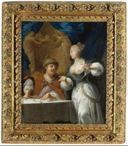 Bathseba Bittet David Um Die Krone Fur Salome. by Nikolaus Knupfer