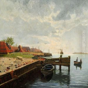 Summer Day At Egernsund Brickworks by Johann Knutz