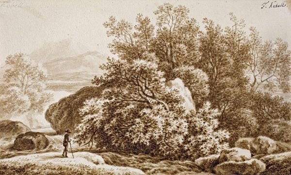 Landschaft Mit Einsamemwanderer - view 1