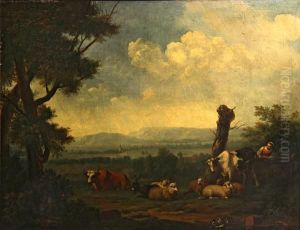 A Landscape by Janbaptist Ii Kobell