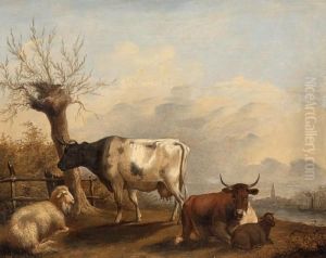 Landschaft Mit Vieh by Janbaptist Ii Kobell