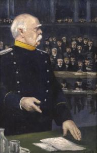 Otto Von Bismarck Im Plenalsaal by Leo Kober