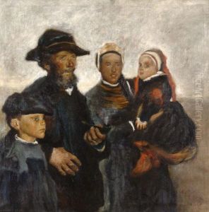 Csaladi Portre by Leo Kober