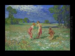 Der Faun Und Die Zwei Grazien by Hans Koberstein