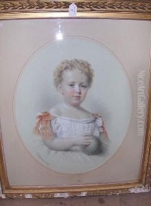 Portrait Of Hrh Prince Albert As A Child by Georg Koberwein