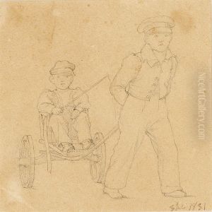 Two Boys by Christen Kobke