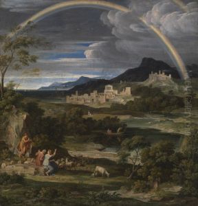 Heroische Landschaft Mit Regenbogen by Joseph Anton Koch