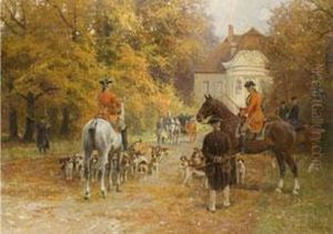 Ausritt Zur Parforce-jagd by Georg Koch