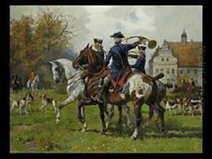 Aufbruch Zur Jagd by Georg Koch