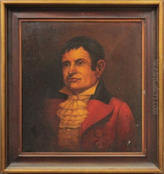 Portrait Of A Man In Red Coat And Ruffled Collar - view 1