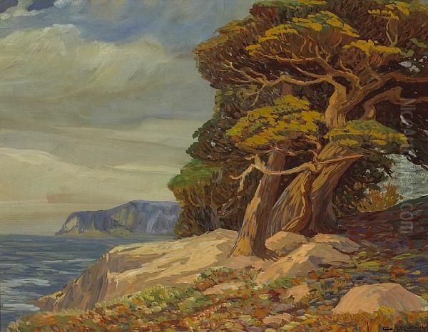 Trees Along A Rocky Coast - view 1