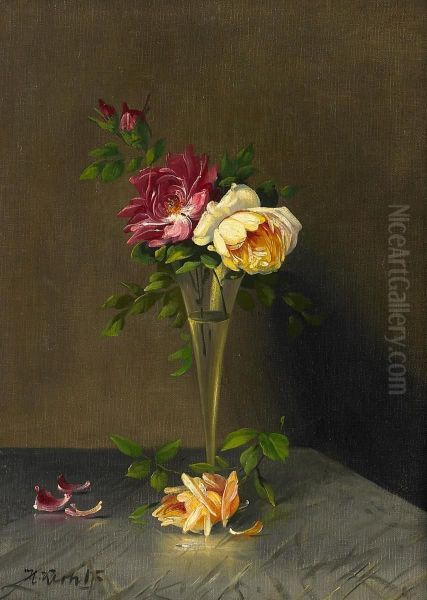 Blumenstillleben Mit Pfingstrosen - view 1