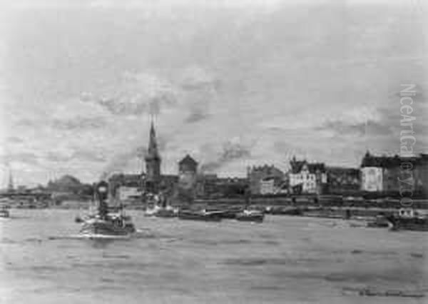 Blick Auf Orleans. Signiert Und Datiert Unten Rechts: Koch-zeuthen/orleans 1942. Ol Auf Leinwand. H 60; B 80 Cm. - view 1