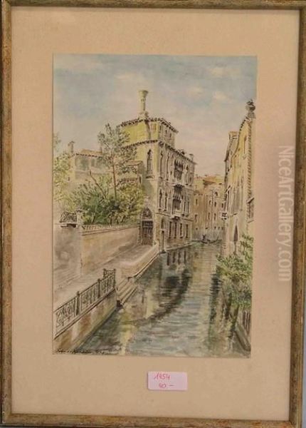 Venedig - Alte Palaste Am Canale - view 1