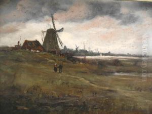 American, 1875-, 'landscape With Windmill',pastel On Paper, Signed Lower Right 'pr Koehler Ny', Framed, Notexamined Out Of Frame American, 1875-, 'landscape With Windmill',pastel On Paper, Signed Lower Right 'pr Koehler Ny', Framed, Notexamined Out Of Frame