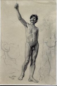 Studie Eines Manneraktes by Hugo Koeke