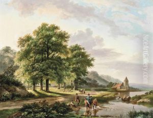 Fishermen By A Hamlet