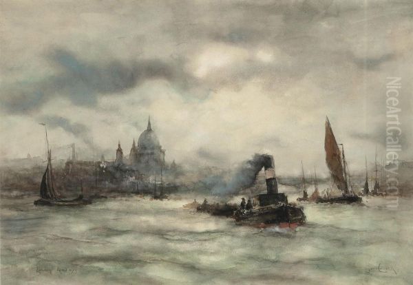 Shipping In The Pool Of London - view 1