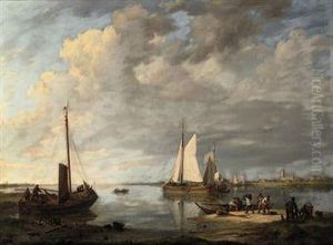 Shipping On A Calm Estuary