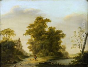 Paysage Anime by Marinus Adrianus Ii Koekkoek