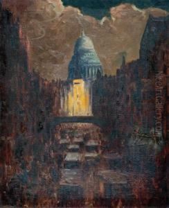 Saint Paul````s From Ludgate Hill by Stephen Robert Koekkoek