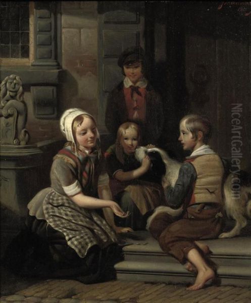 Children Playing In The Street - view 1