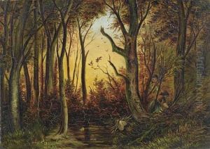 Herbstlandschaft. by Karl-Georg Koester