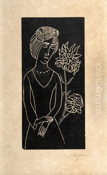 Madchen Mit Chrysantheme - view 1
