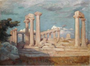 The Temple Of Aphaia, Aegina by Lykourgos Lic Kogevinas /