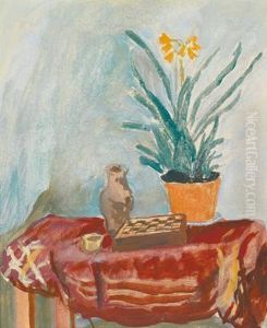 Auschwitz) Small Still Life With Chessboard by Robert Kohl