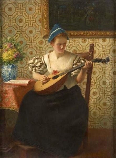 Lady With A Mandolin - view 1