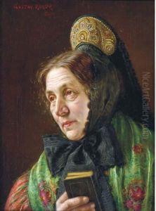 A Woman Holding A Book