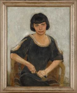 Portrait Helene Klees. by Hans Kohlschein