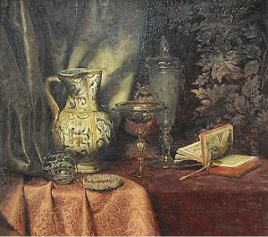 Libro, Brocca E Calici Di Vetro