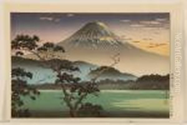View Of Mount Fuji At Sunset - view 1