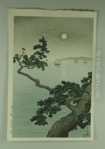 Vue De La Plage D'akashi by Tsuchiya Koitsu