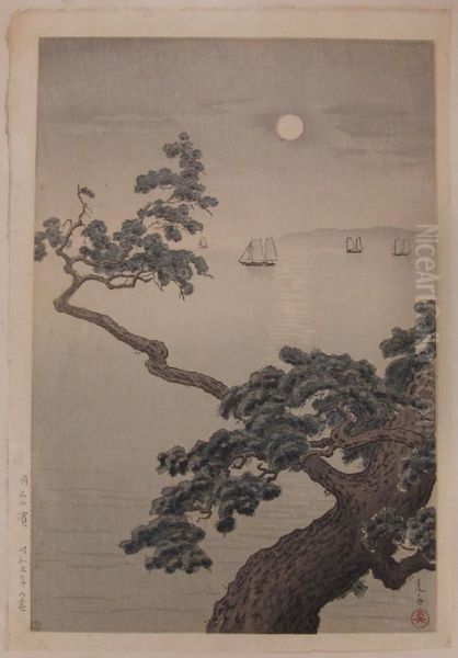 Akashi Beach by Tsuchiya Koitsu