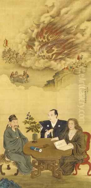 Signed Shunparo Jo Kokan Shiba Shun Kore [o] Utsusu, Sealed Shiba And Shun No In - view 1