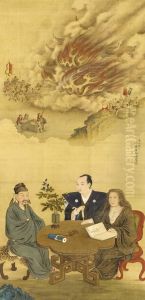 Signed Shunparo Jo Kokan Shiba Shun Kore [o] Utsusu, Sealed Shiba And Shun No In by Shiba Kokan