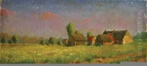 Landschap Met Boerderijen by Henri Kokken