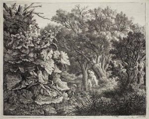 Weidengeholz Im Sumpf by Carl Wilhelm Ii Kolbe