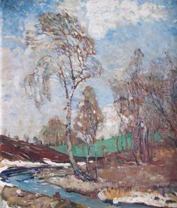 Fluslandschaft Im Vorfruhling by Ernst Kolbe