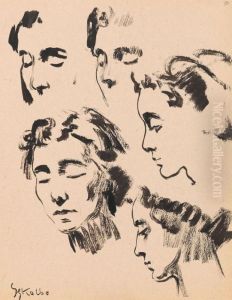 Kopfstudien by Georg Kolbe