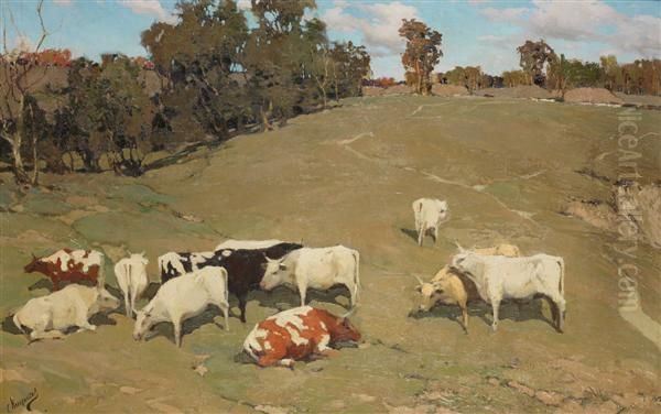 Vaches Dans Le Pre - view 1