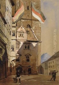 Studenten Nach Der Mensur by Louis Kolitz